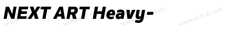NEXT ART Heavy字体转换
